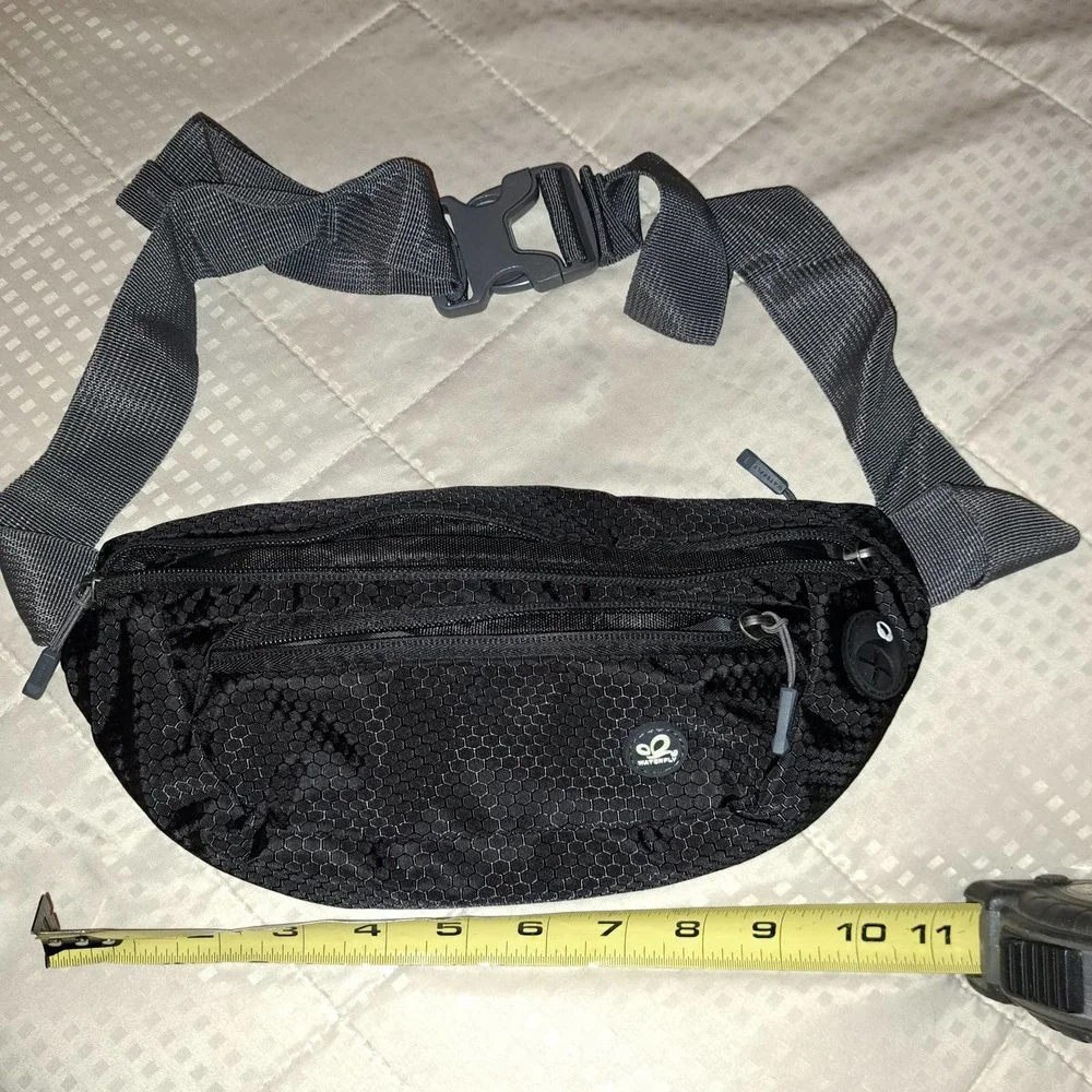 WATERFLY Bum Bag Waist Bag Small Stylish - Black